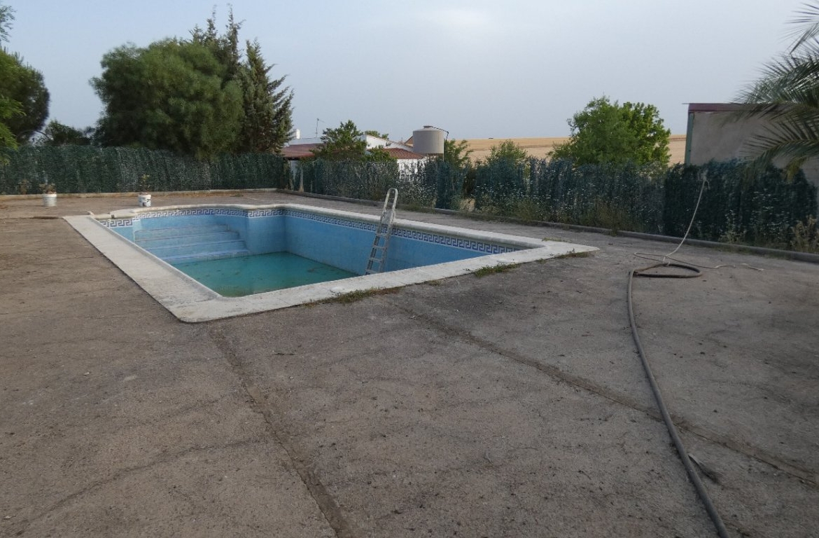 cortijo con piscina en Azuaga